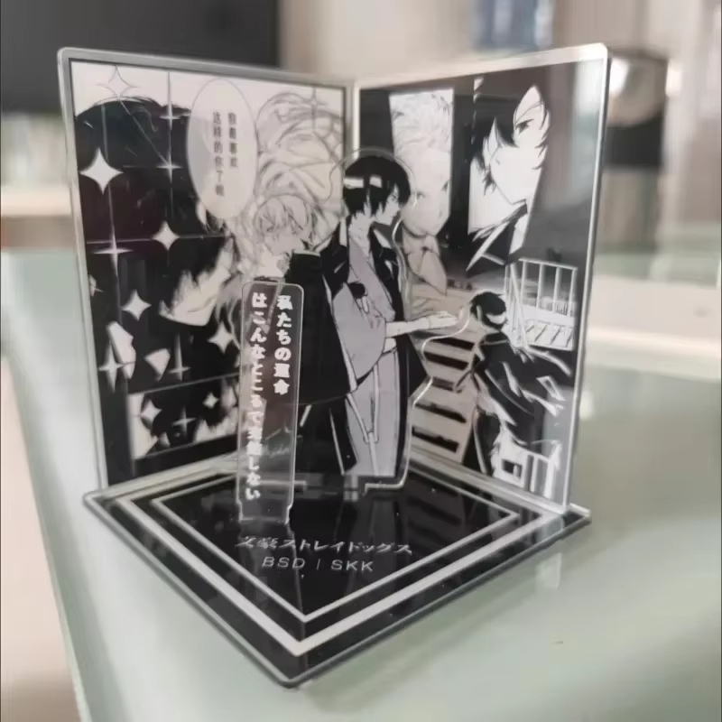 Desk Accessories - Soporte acrílico con escena de Anime