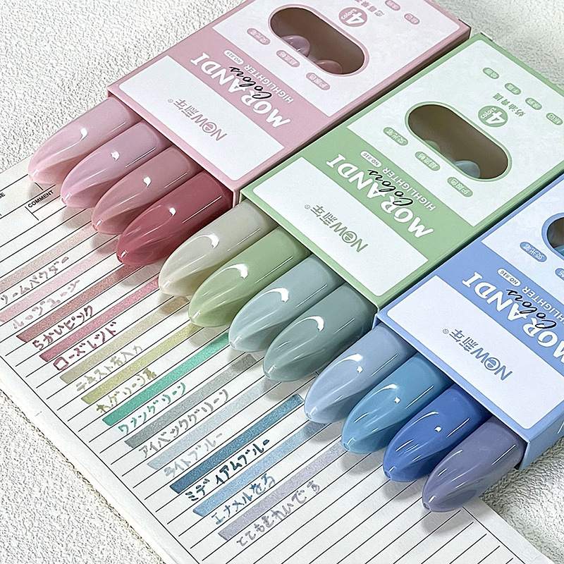 Pastel Highlighter Set Double Ended - 4 Uds. Marcadores de doble punta