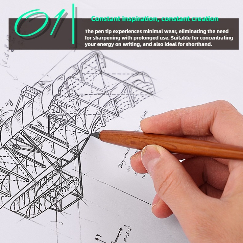 Lápiz eterno de madera sin afi - Writing Tools reseña y precio
