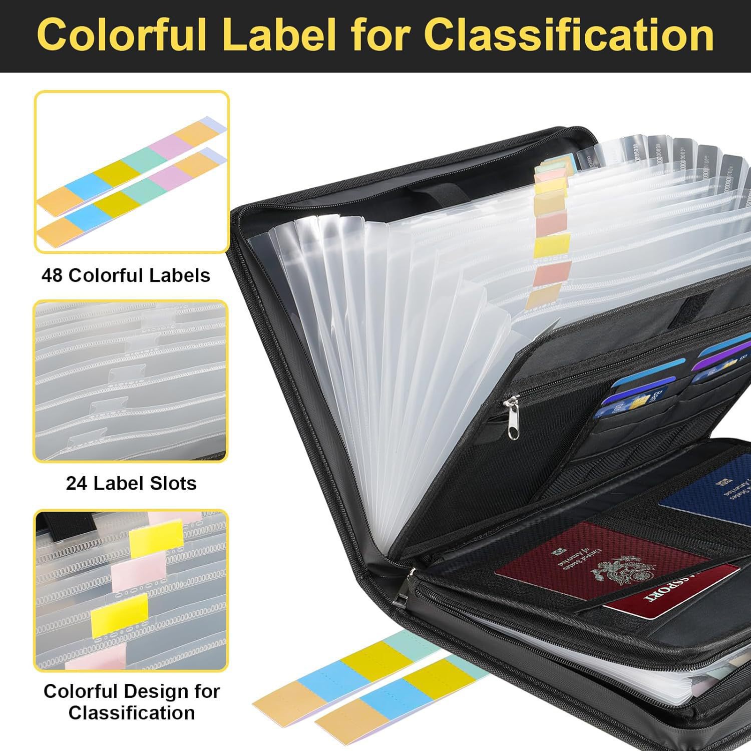 Carpeta de Archivos Expandible - Expandable Accordion File Folder 13 Pockets reseña y precio