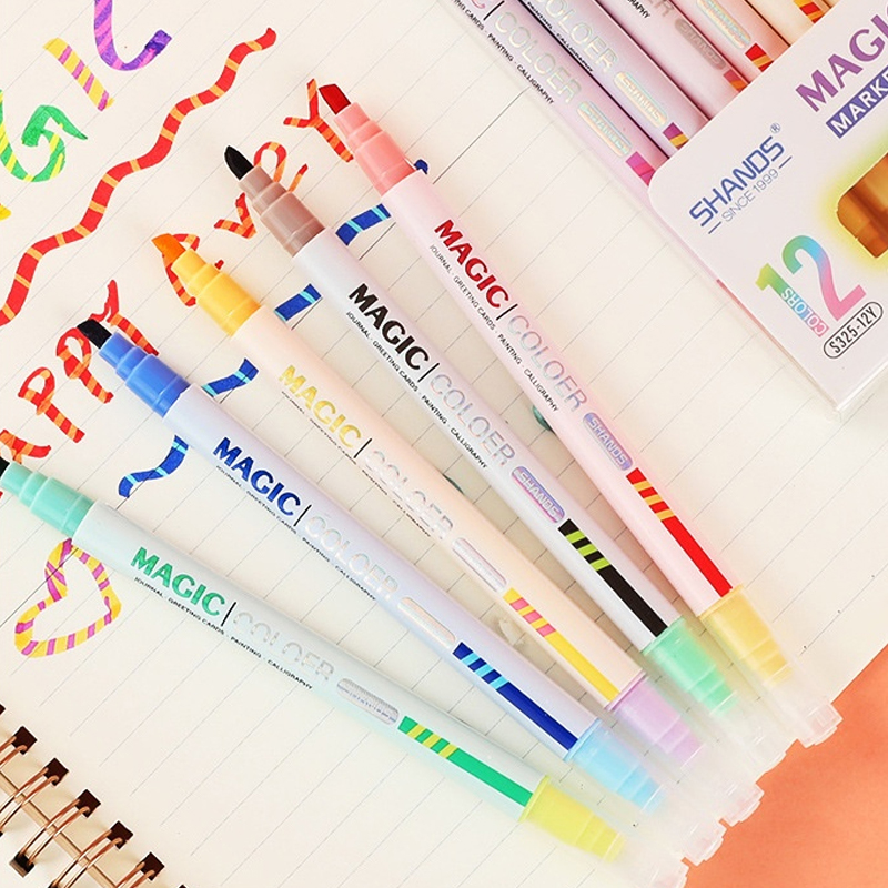 Juego de rotuladores resaltado - Pastel Highlighter Set Double Ended reseña y precio