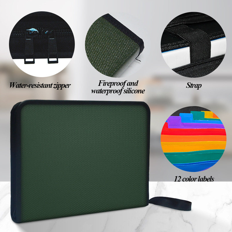 Carpeta de archivo expansible  - Expandable Accordion File Folder 13 Pockets reseña y precio