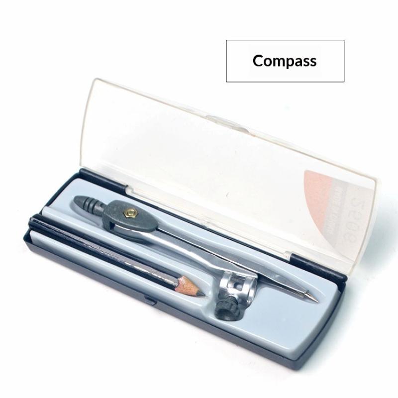 Juego de compases metálicos co - Math Geometry Set With Compass reseña y precio