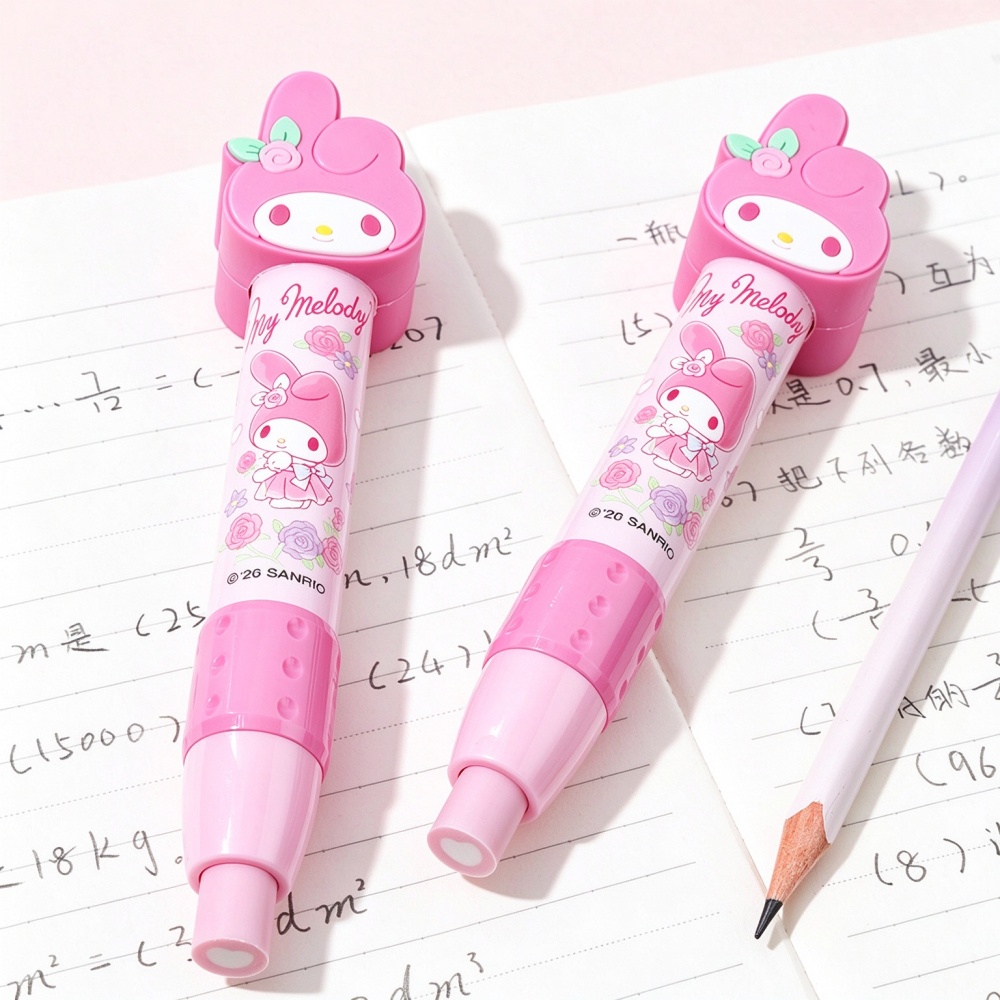 Borrador retráctil con forma d - Retractable Eraser Pen Click reseña y precio