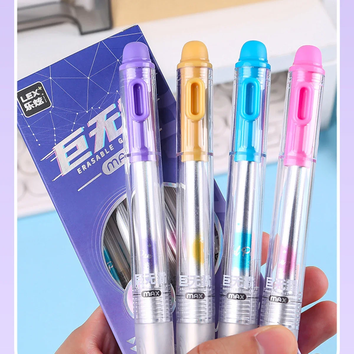 Paquete de 4 bolígrafos de gel - Retractable Eraser Pen Click reseña y precio