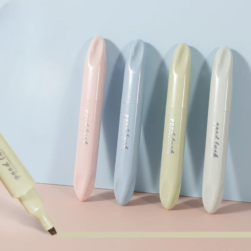 4 Uds. Marcadores de doble pun - Pastel Highlighter Set Double Ended reseña y precio