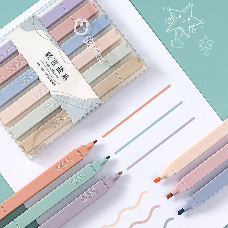 Juego de rotuladores resaltado - Pastel Highlighter Set Double Ended reseña y precio