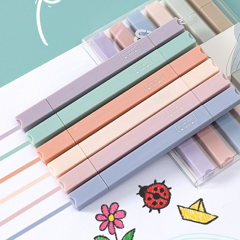 Juego de rotuladores resaltado - Pastel Highlighter Set Double Ended reseña y precio
