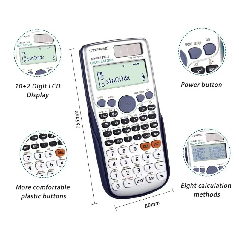 Calculadoras científicas con p - Scientific Calculator For Secondary School reseña y precio