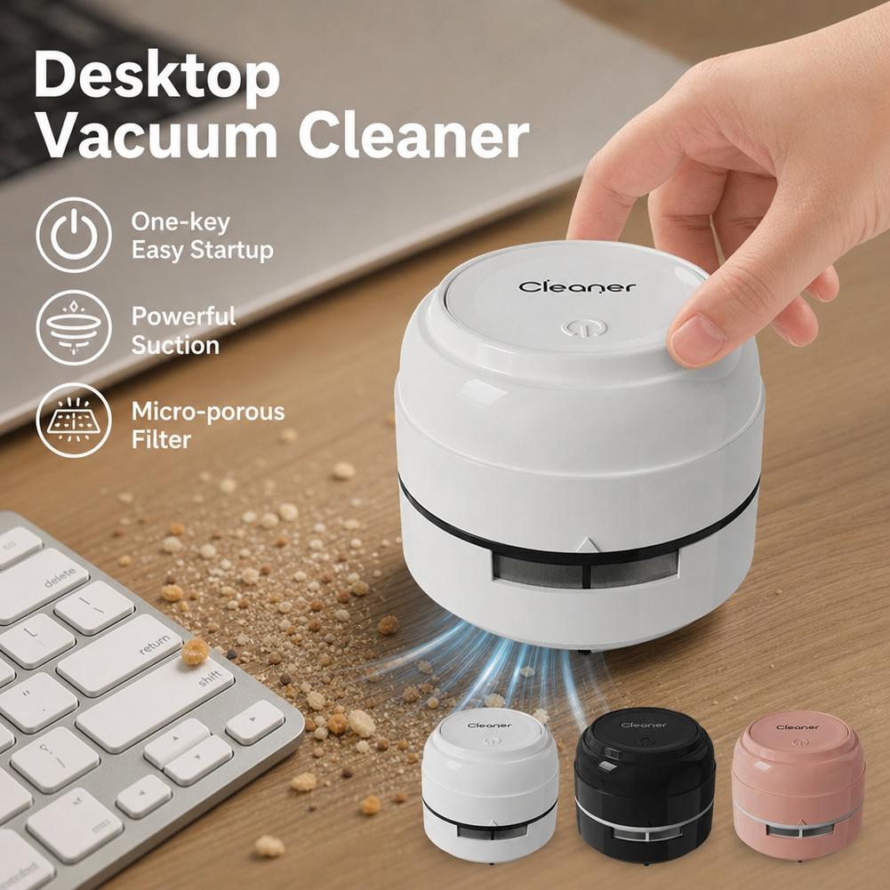 Aspiradora de escritorio, mini - Mini Desktop Vacuum Cleaner For Eraser Dust reseña y precio