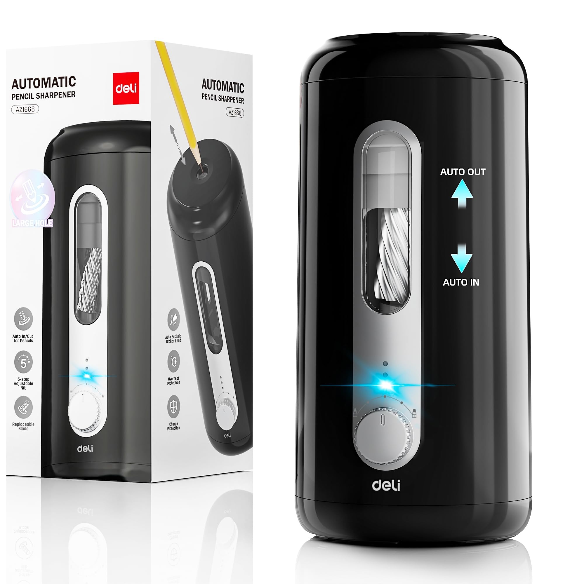 Sacapuntas Eléctrico Deli Auto - Electric Pencil Sharpener Usb reseña y precio