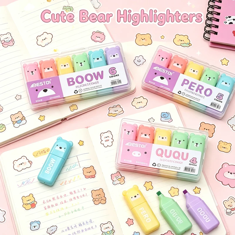 Set de rotuladores fluorescent - Pastel Highlighter Set Double Ended reseña y precio