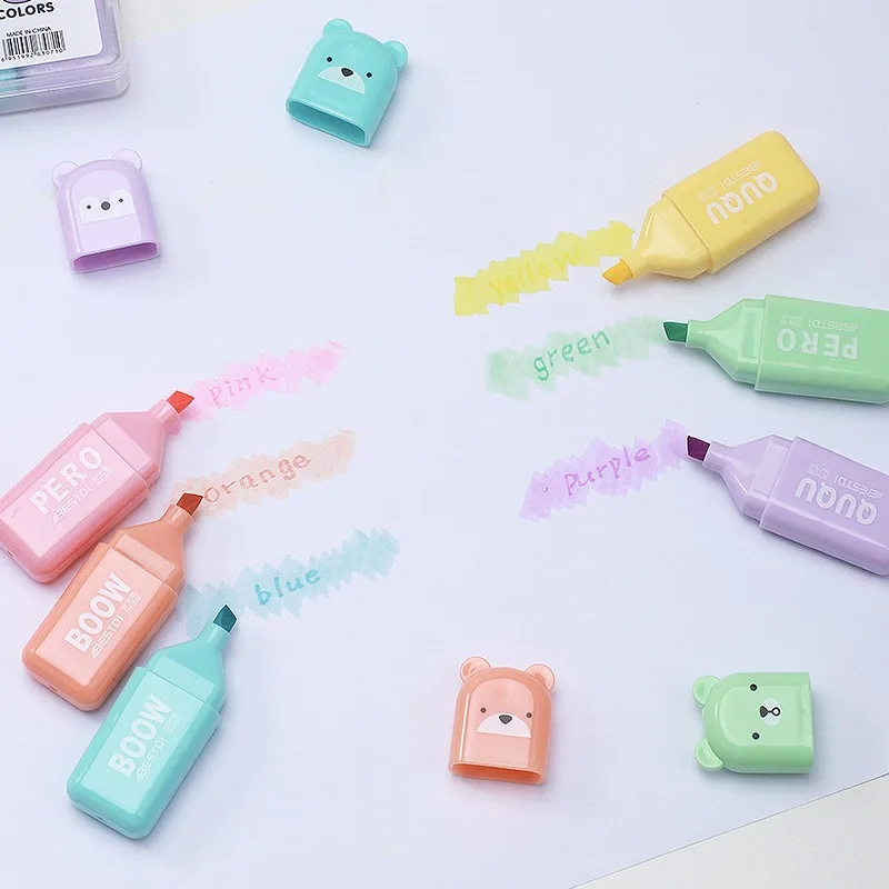Set de rotuladores fluorescent - Pastel Highlighter Set Double Ended reseña y precio